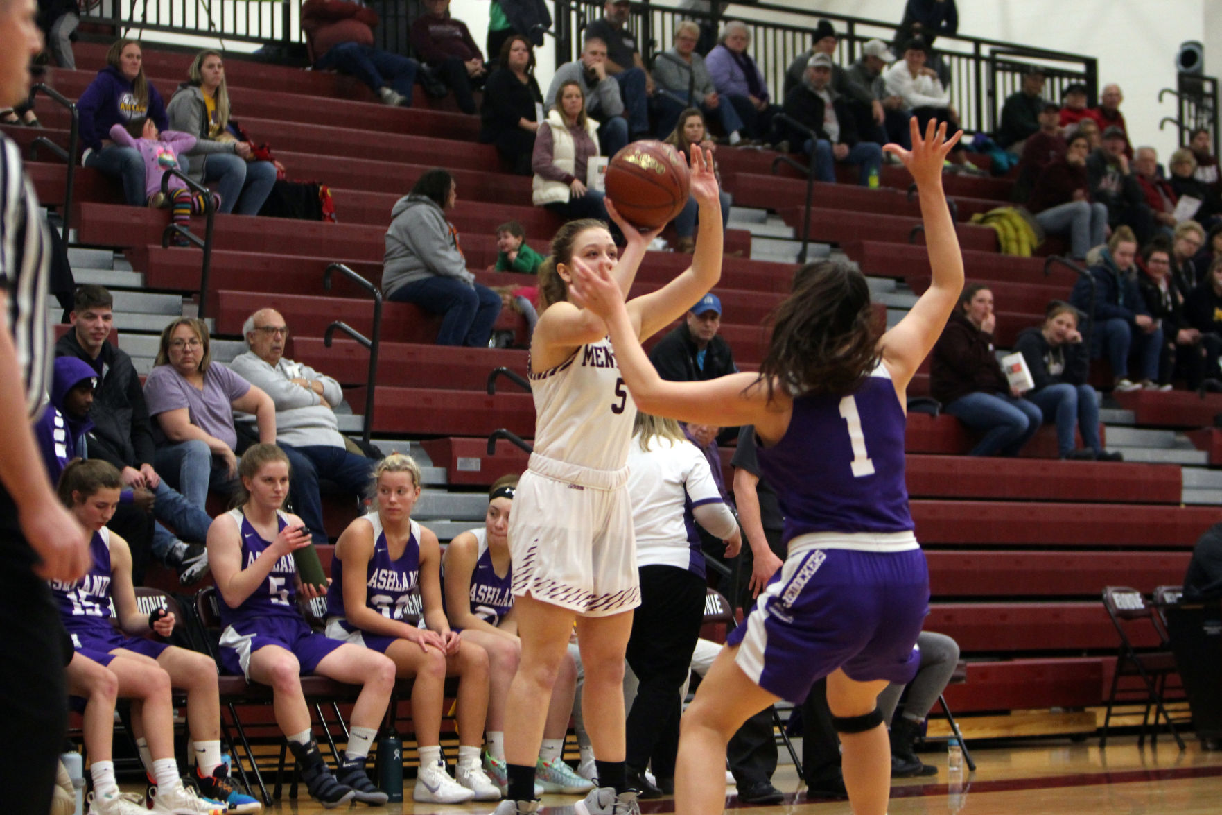Ashland at Menomonie girls basketball 12-27-19
